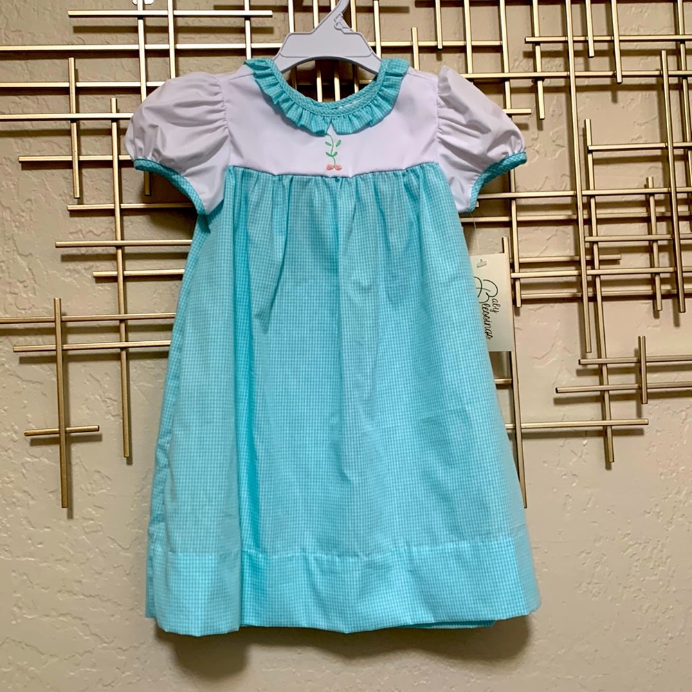 NWT ruffle checkered toddler dress (matching sibling clothing)